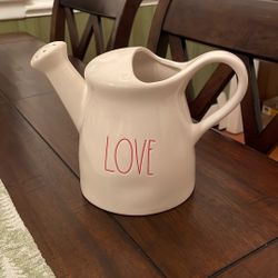 Rae Dunn “LOVE” Watering Can/Flower Vase