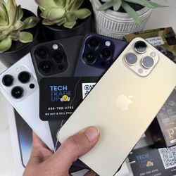 iPhone 14 Pro Max Unlocked Most Colors Available Works  Mexico!, Verizon, AT&T, CRICKET, Tmobile, Metro PCS, INTL+ 14 Day Included Warranty!