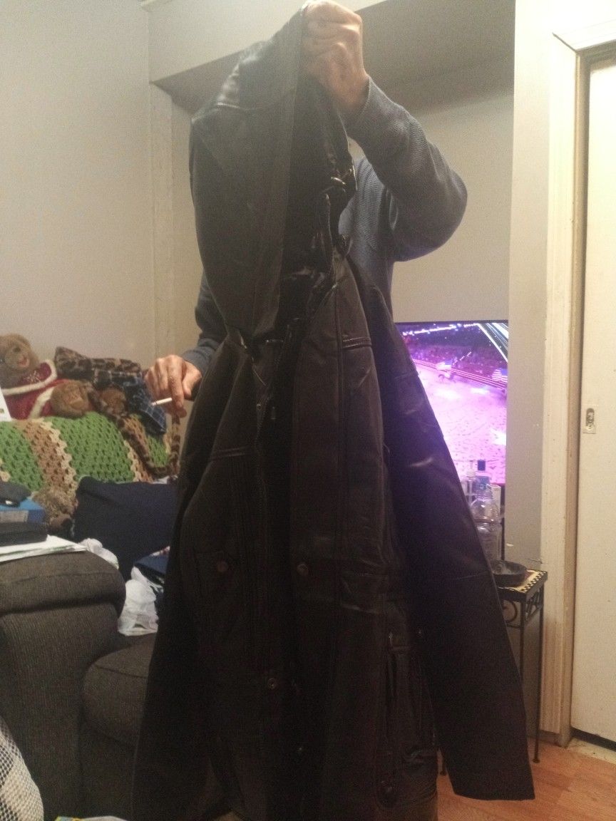 Men's Winter Jacket Leather