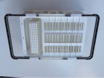 Expandable kitchen sink dish rack