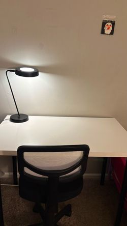 IKEA Desk with Office Chair - $45