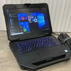 Dell Full Rugged Laptop Intel Core i5 CPU 8 GB RAM 512 GB SSD Webcam HDMI Wi-Fi & Bluetooth Wireless Windows 11 Professional 
