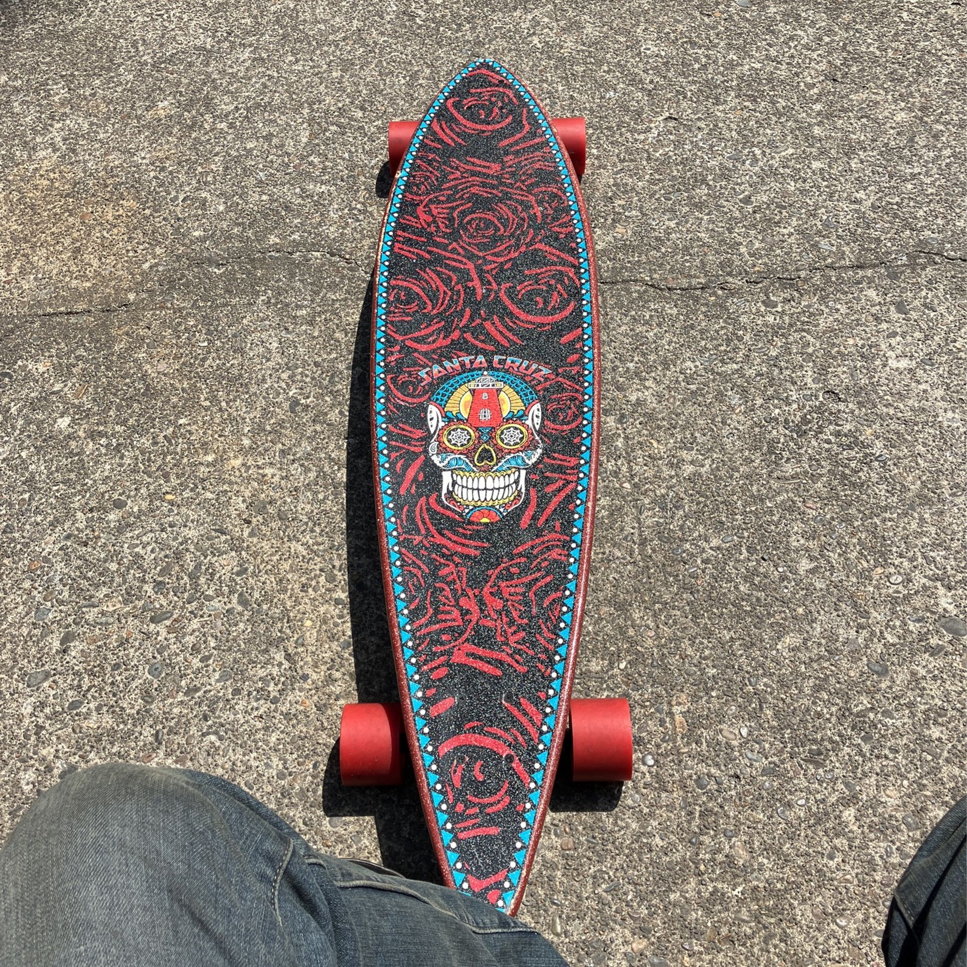Santa Cruz Sugar Skull Longboard