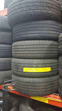 On sale now set of 4 p245/70/17...