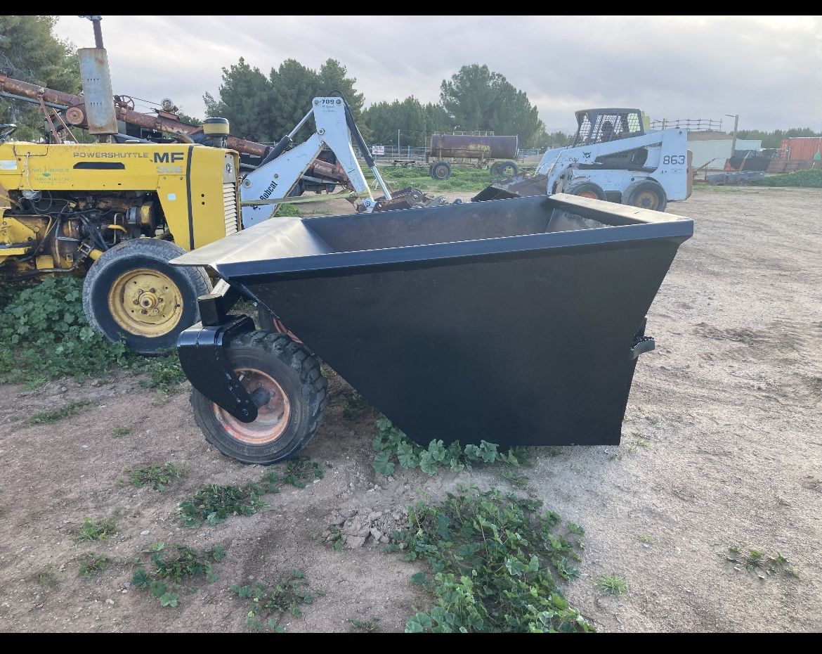 Bobcat Loader Hopper Bucket With Foam Filled Tires