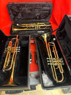 Yamaha YTR-2335, Bach TR-600, King 601 Trumpets $400 Each Firm