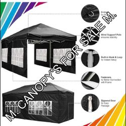 10x20 Canopy Tent Easy Up HEAVY DUTY  Sidewalls Included 