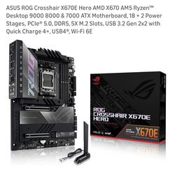 Asus Crosshair Hero X670e AM5 Gaming motherboard