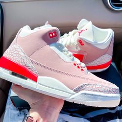 Nike Air Jordan 3 Retro white pink shoes