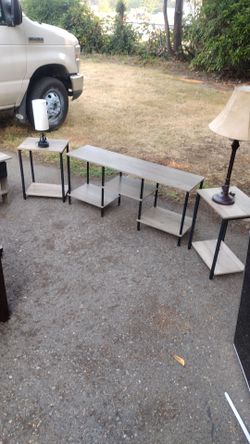 Tables and lamps