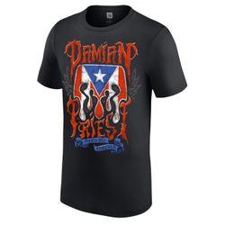 Men's Black Damian Priest Puerto Rico Forever T-Shirt Size Small