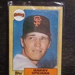 1987 Topps San Francisco Giants Harry Spillman.