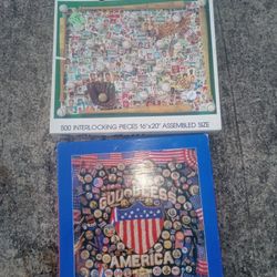 Lot Of 2 Vintage Jigsaw Puzzles 10.00