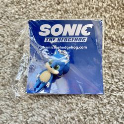 Sonic the Hedgehog Movie 2020 Promo Baby Sonic Keychain Figure SEGA
