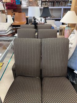 Set of 6 Upholstered Accent Chairs