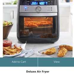 Pampered Chef Deluxe Air Fryer With Rotisserie 