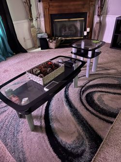 Glass coffee Table & End Table