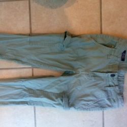 Light Forest Green Cargo Skinny Pants 