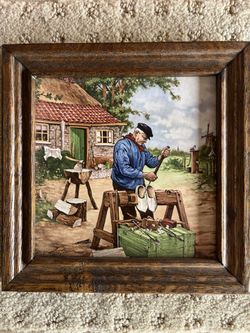  framed Royal MOSA, Holland Tile 