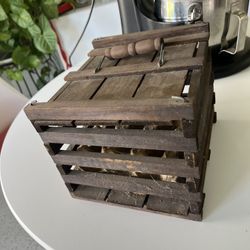 Antique Wooden Egg Crate 