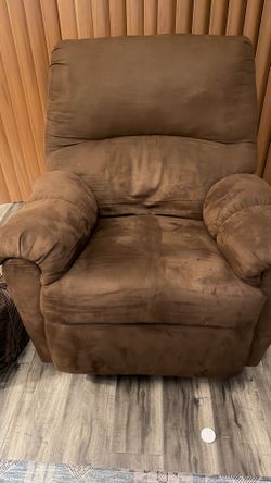 Brown recliner