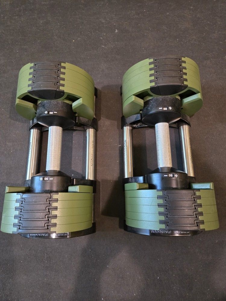 Smrtft Nuobell 50lb Adjustable Dumbbells