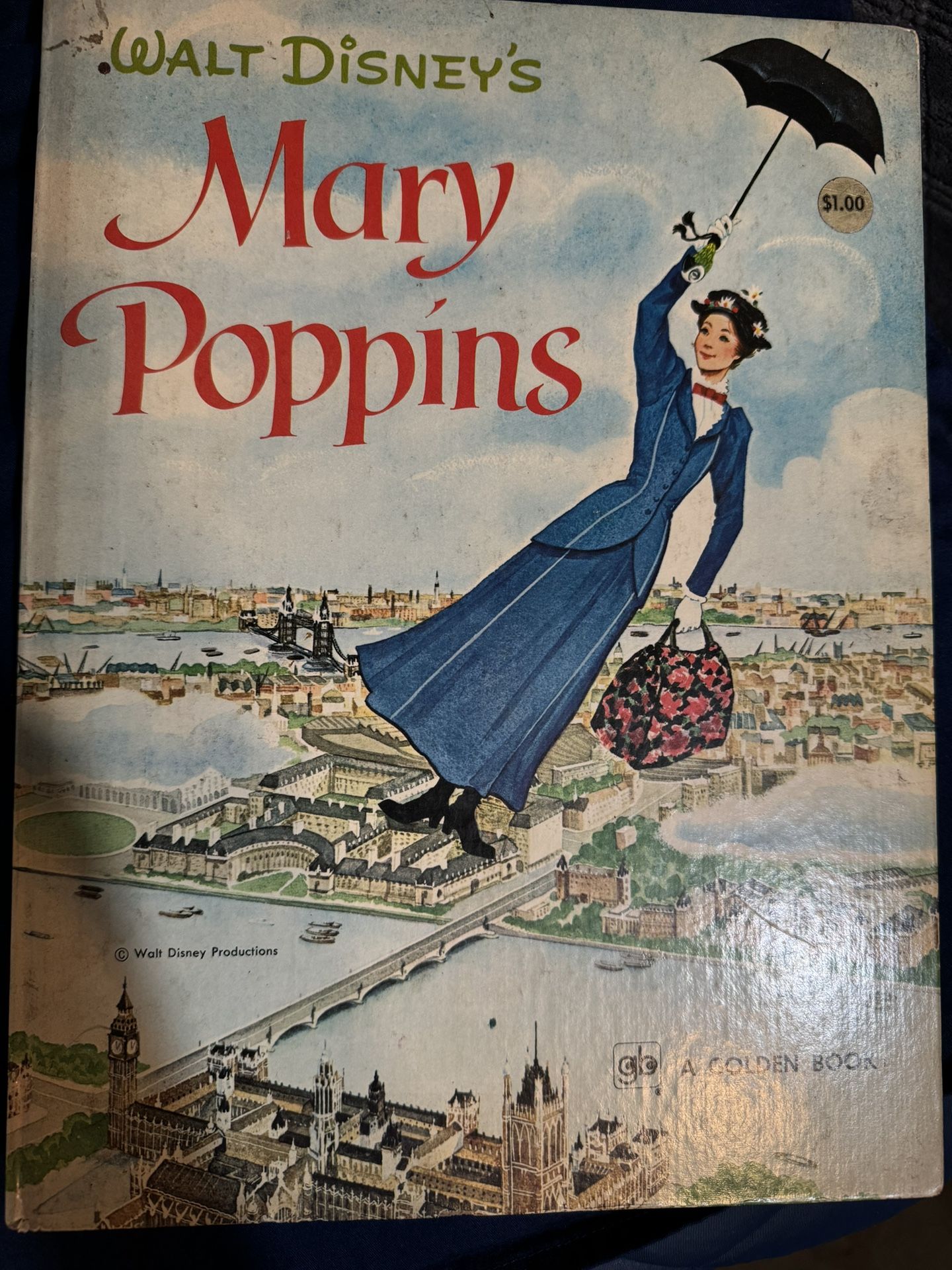 Vintage Disney's Mary Poppins," a Big Golden Book published in 1964