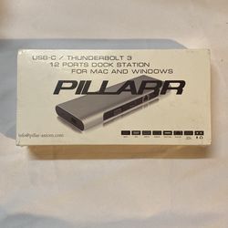 Pillarr usb-c Hub 12 Port Dock Station