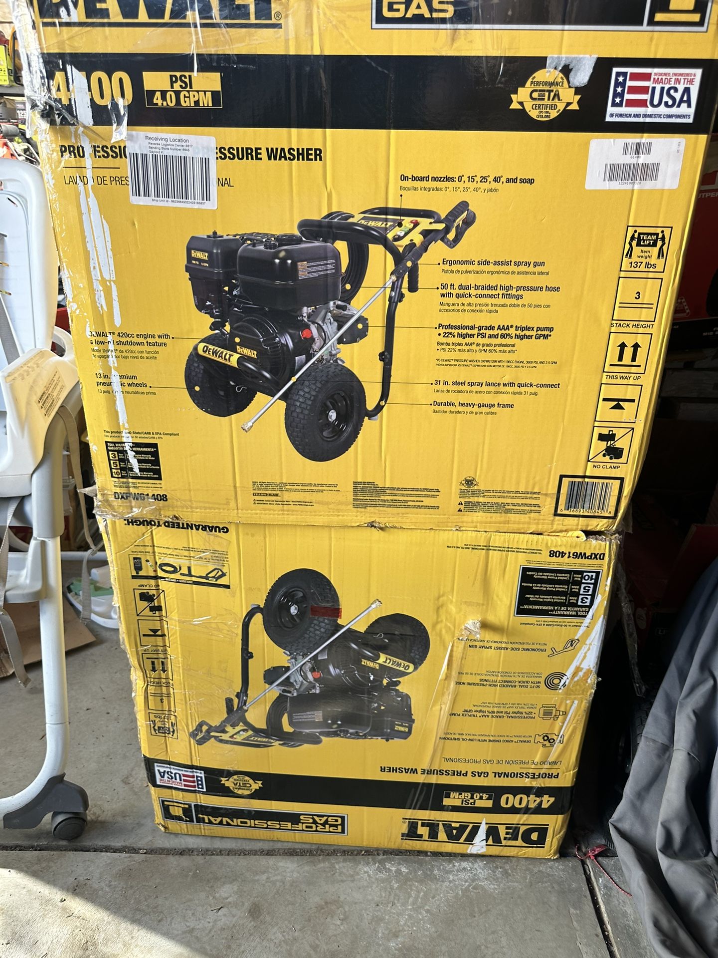 Pressure Washer Dewalt 4400