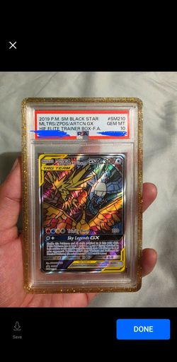 Moltres Zapdos Articuno GX SM210 PSA 10