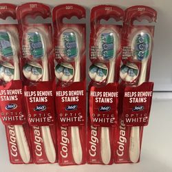 Colgate 360 Optic White toothbrush all 5 x $12