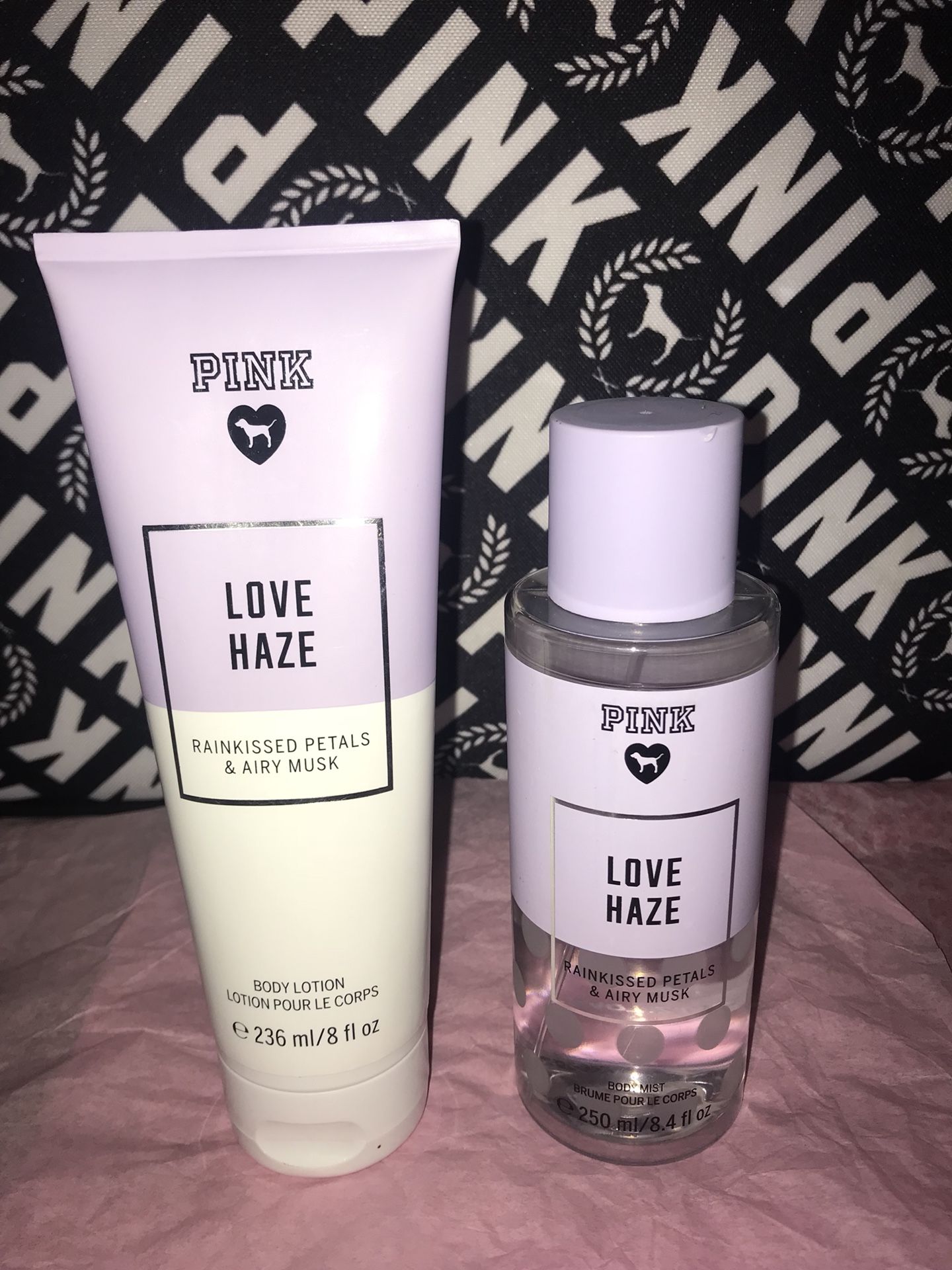 Victoria's secret pink love haze body mist hot sale