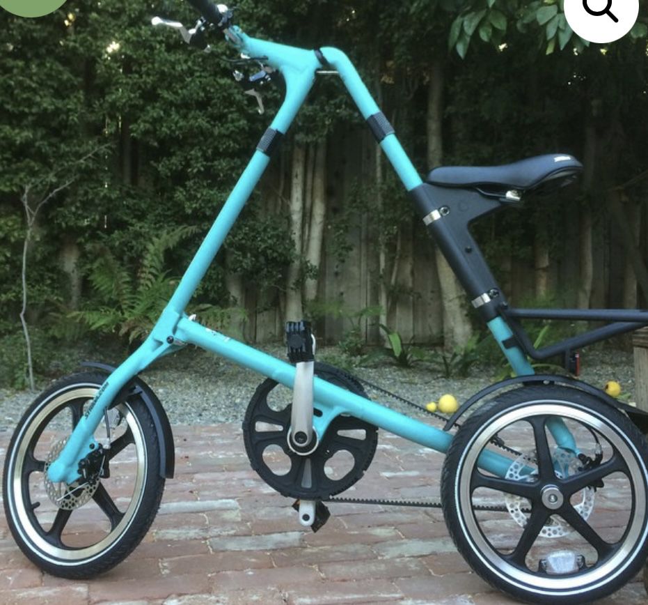 STRiDA LT Folding Bike – Lightly Used Tiffany Blue Color Bicycle 