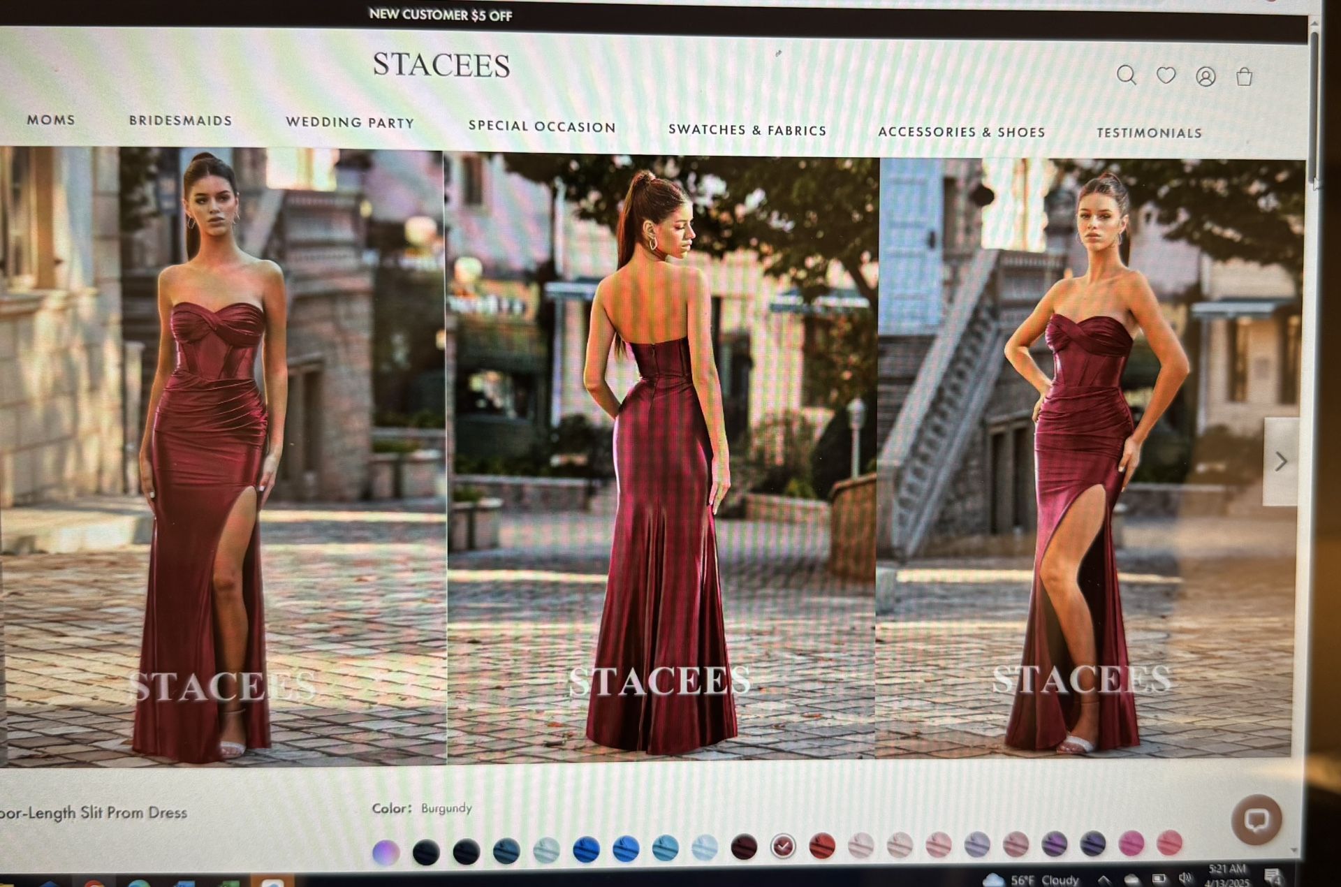 prom dress never worn size 2 Stacees strapless gown