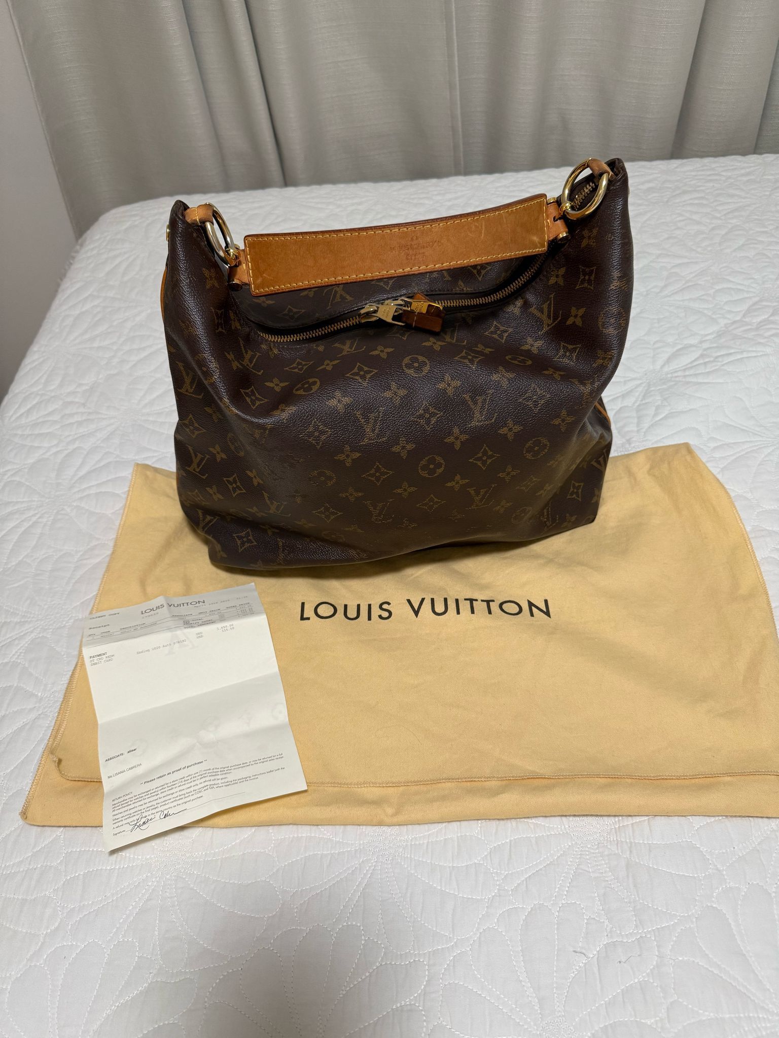 Louis Vuitton Sully MM Bag Used