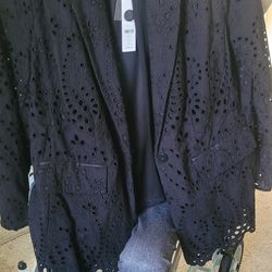 Filigree gray beautiful jacket