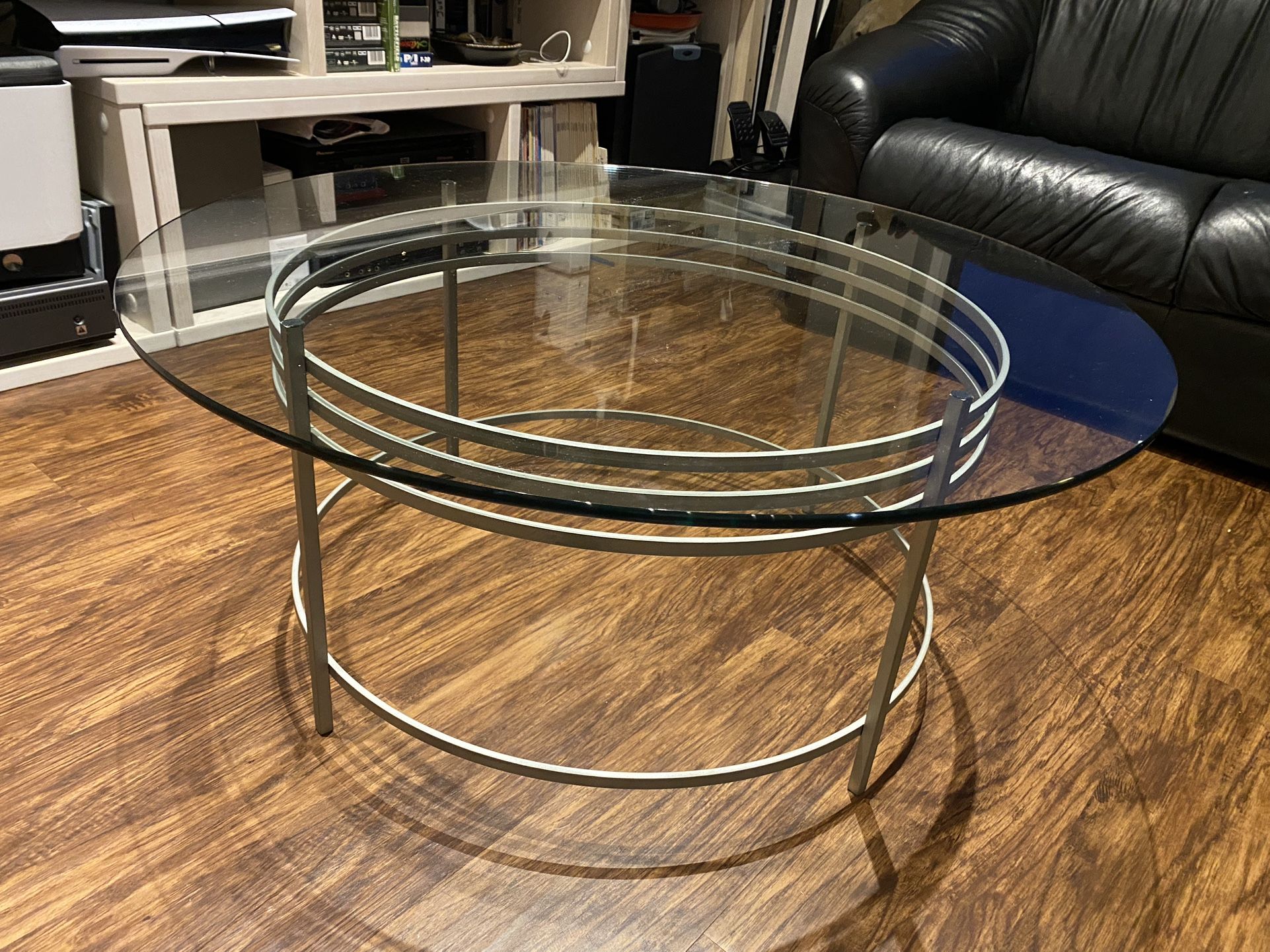 Glass Circular Coffee Table