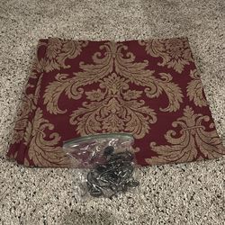 Shower curtain and hooks