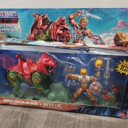 Masters of the Universe He-Man & Battle Cat Set – Boxed – Mattel