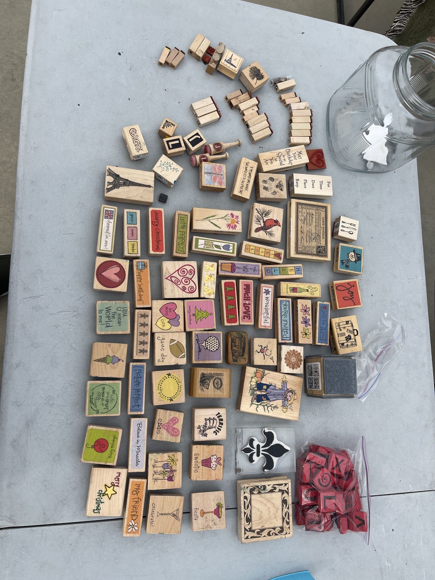 Over 75 Rubber Stamps Some New Some Used