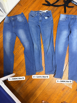 Boys shein jeans sizes 10-13