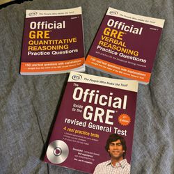 Official ETS GRE Study books 