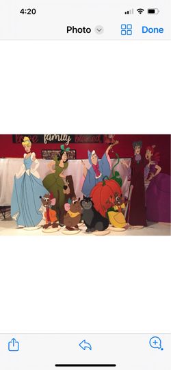 Cinderella Character Cardboard Cutout Set