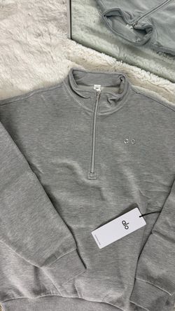 GREY QUATER ZIP AL0