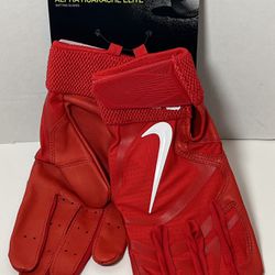 Nike Alpha Huarache Elite Batting Gloves Red White Men Size Large CV0696-606 New