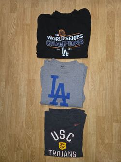 LA Dodgers & USC Trojans T-Shirts. XXL