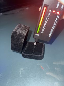 VVS1 Moissanite Ring *Adjustable* - Sterling Silver (Set 1)