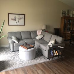 Small Scale Light Gray Sectional