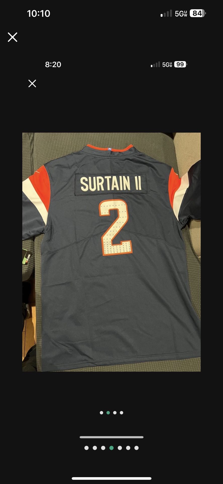 Blue Denver Broncos Patrick Surtain jersey  Fully Stitched #2 Adult And youth 