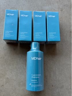 MDhair Hair Regrowth Serum & Shampoo Bundle – New Sealed (4 Serums + Shampoo)